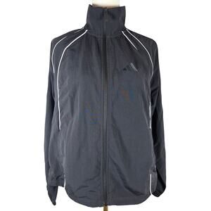 NWT Women's‎ L Adidas Black Lightweight Track Jacket